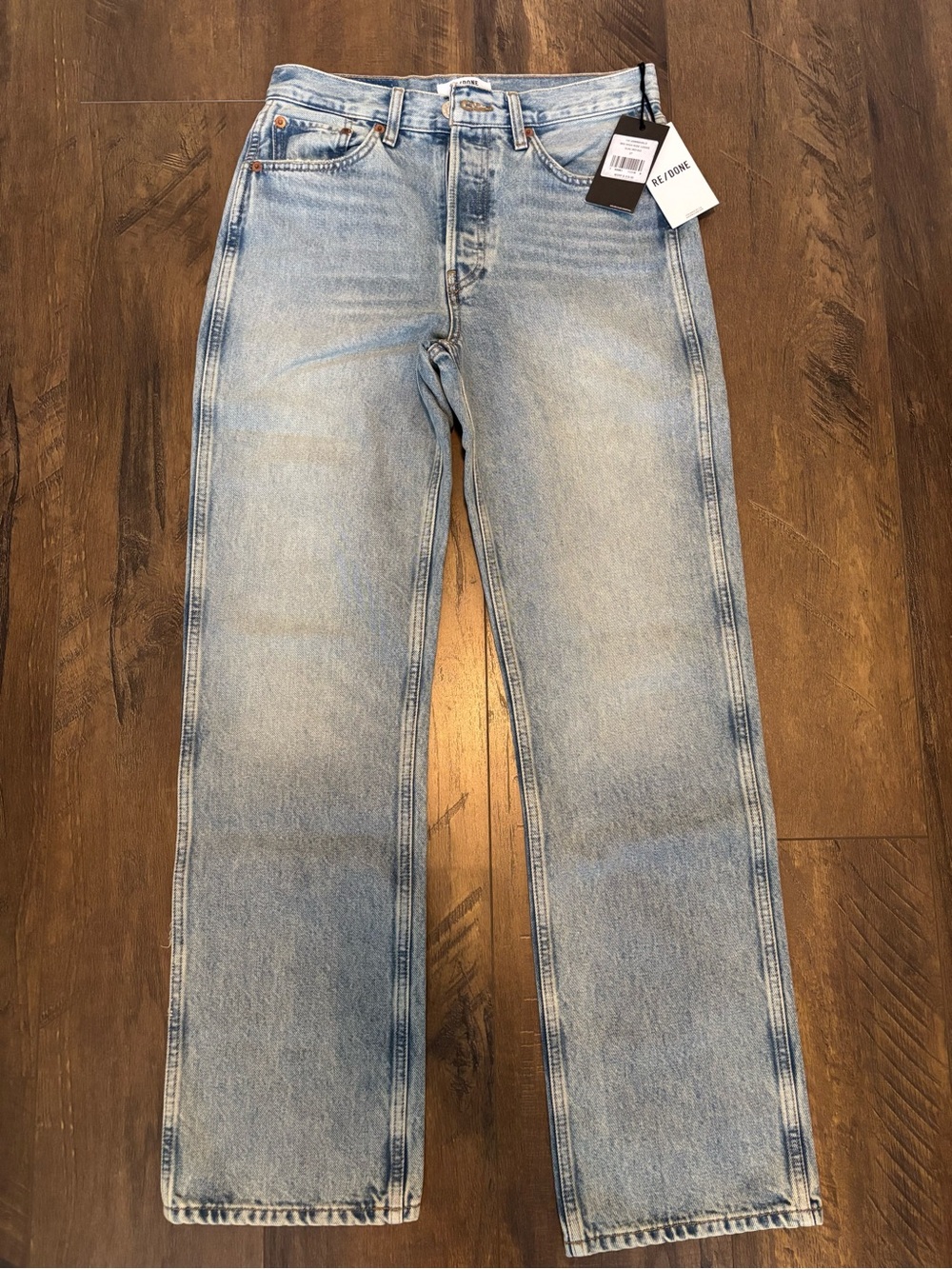NWT Re/Done Light Blue Straight-Leg Jeans